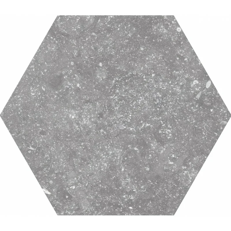 8435404921156 Sklep Płytki Hiszpańskie EQUIPE Coralstone Hexagon Grey EQ 23578 Gres Mat. 29,2x25,4 G1