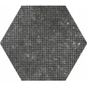 8435404921163 EQUIPE Coralstone Hexagon Melange Black EQ 23579 Gres Mat. 29,2x25,4 G1