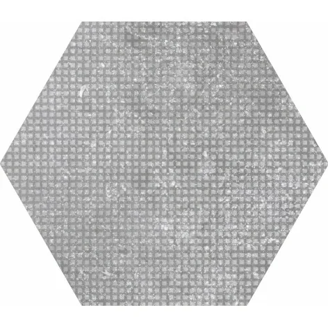 8435404921217 EQUIPE Coralstone Hexagon Melange Grey EQ 23584 Gres Mat. 29,2x25,4 G1