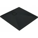 5908212095751 Sklep Ceramika Łazienkowa DEANTE Correo Brodzik Granitowy Kwadratowy 90x90 cm Nero Czarny KQR_N41B