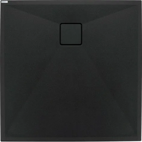 5908212095751 Sklep Ceramika Łazienkowa DEANTE Correo Brodzik Granitowy Kwadratowy 90x90 cm Nero Czarny KQR_N41B