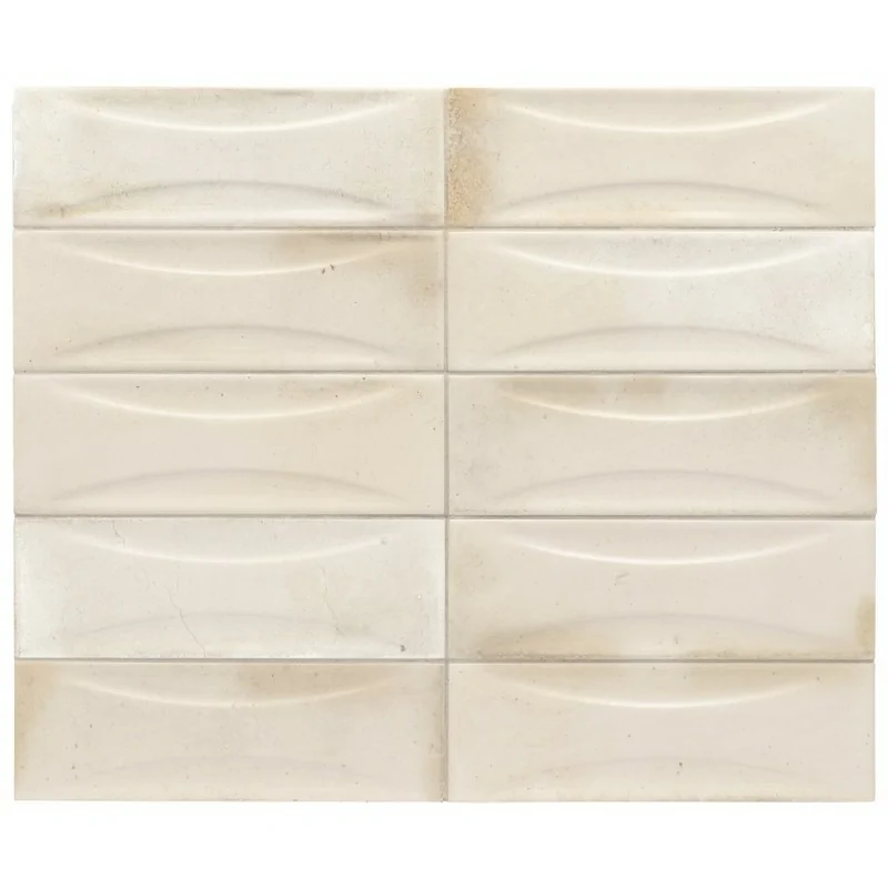 8435081400470 Sklep Płytki EQUIPE Hanoi Arco White EQ 30039 Płytka Ścienna Jasna Cegiełka 6,5x20 G1