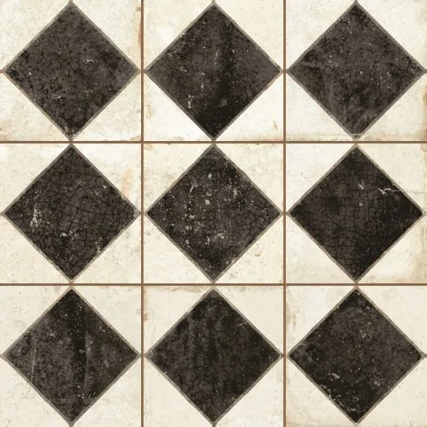 8434408408687 Sklep Płytki PERONDA FS Arles Black LT Gres Vintage Patchwork Mat+ Połysk 33x33 G1