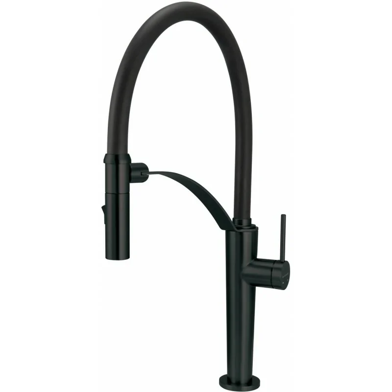 BRCN72M 5907650864004 DEANTE Corda Bateria Kuchenna z Elastyczną Wylewką - 2 Rodzaje Strumienia Nero Czarny Mat BRC_N72M