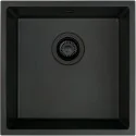 ZQAN10A 5907650845669 DEANTE Corda Zlewozmywak Granitowy 1-komorowy Podwieszany Nero ZQA_N10A