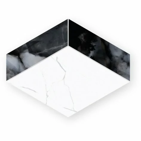 5903313358637 Sklep Płytki Mozaika Gresowa Polerowana Czarny biały marmur CERRAD Calmness Diamond Mix Mozaika Poler 25,7x20,5