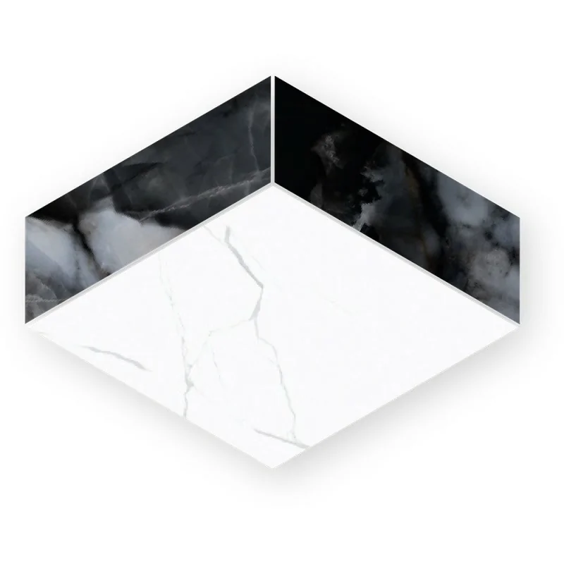 5903313358637 Sklep Płytki Mozaika Gresowa Polerowana Czarny biały marmur CERRAD Calmness Diamond Mix Mozaika Poler 25,7x20,5