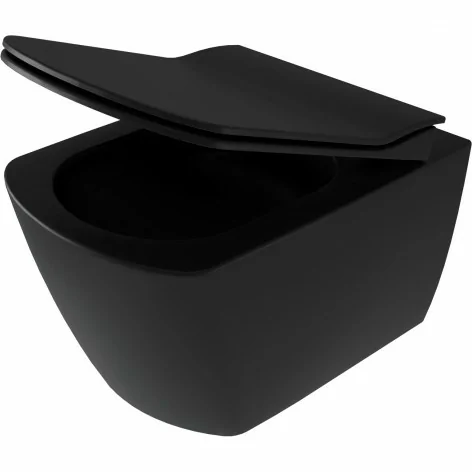 5907650892885 Sklep DEANTE Blur Miska WC z Funkcją Bidetu - z Baterią Mieszaczową Nero Czarny Mat CDZ_NWPW czarna muszla