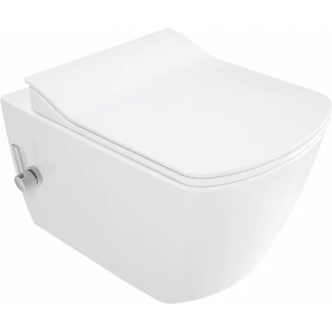 5908212037973 Sklep DEANTE Blur Miska WC z Funkcją Bidetu - z Baterią Mieszaczową Biała CDZ_6WPW bidet toaleta