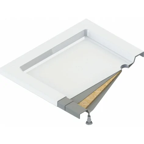 Sklep Ceramika Łazienkowa DEANTE Jasmin Brodzik Akrylowy Kwadratowy 90 cm Biały KGJ_041B 5908212099551