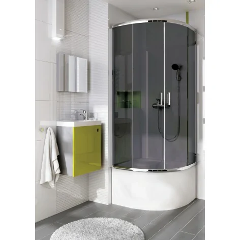 Sklep Ceramika Łazienkowa DEANTE Deep Osłona Brodzika Półokrągła 90x90 cm Biały KTD_041O 5908212008102
