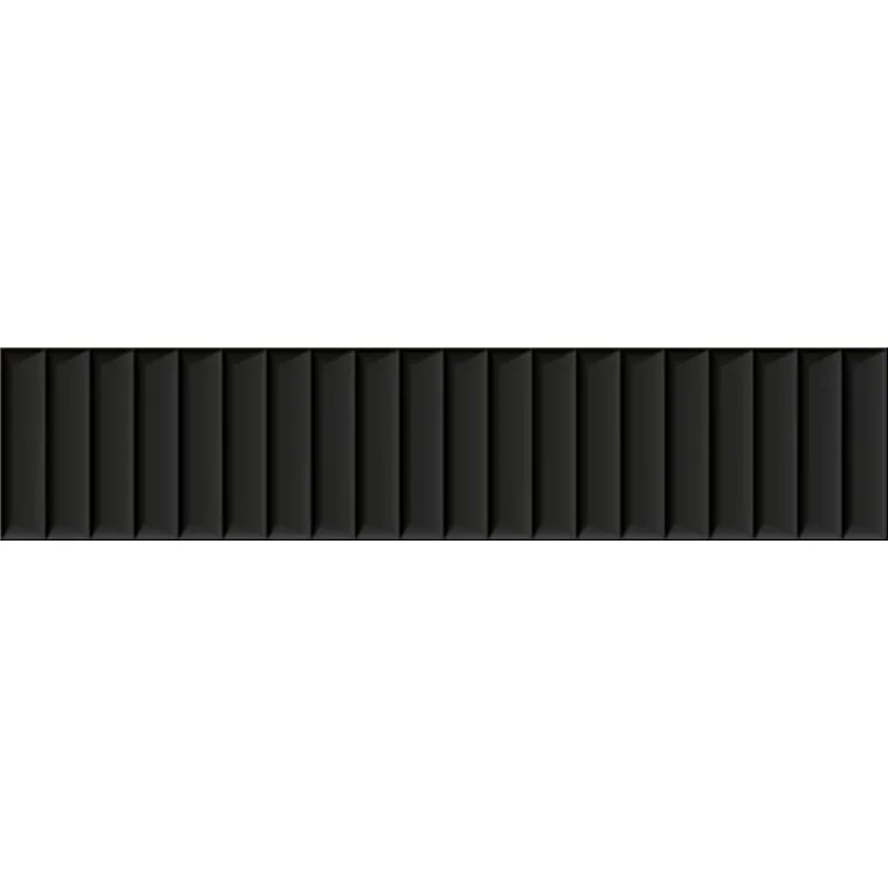5904584187193 Sklep Płytki PARADYŻ Duo Tonne Black Płytka Ścienna Cegiełka Struktura C Mat. 6,5x29,8 SS--065X298-1-DUTO.BKC