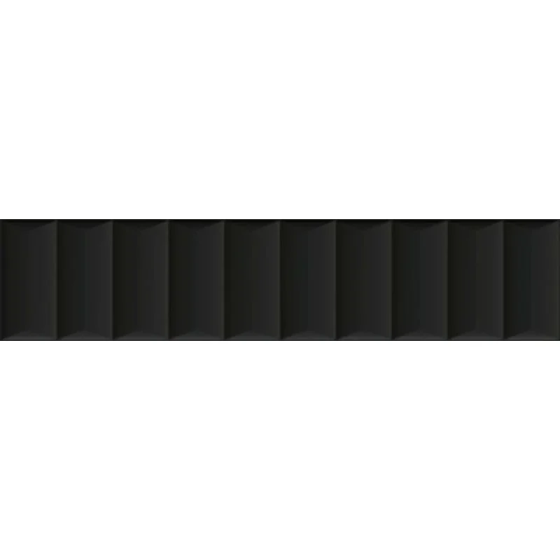 5904584187216 Sklep płytki PARADYŻ Duo Tonne Black Płytka Ścienna Cegiełka Struktura D Mat. 6,5x29,8 SS--065X298-1-DUTO.BKD