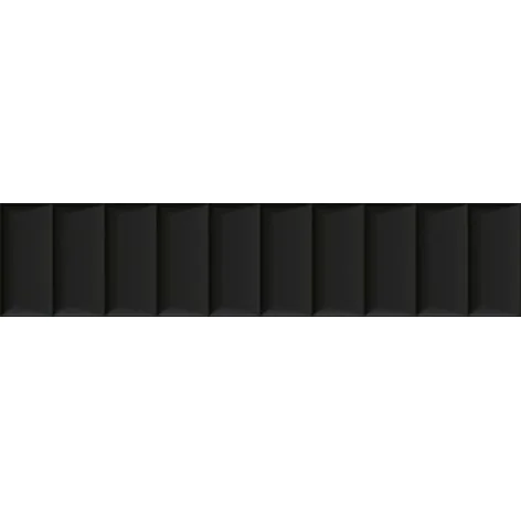5904584187230 Sklep płytki PARADYŻ Duo Tonne Black Płytka Ścienna Cegiełka Struktura E Mat. 6,5x29,8 SS--065X298-1-DUTO.BKE