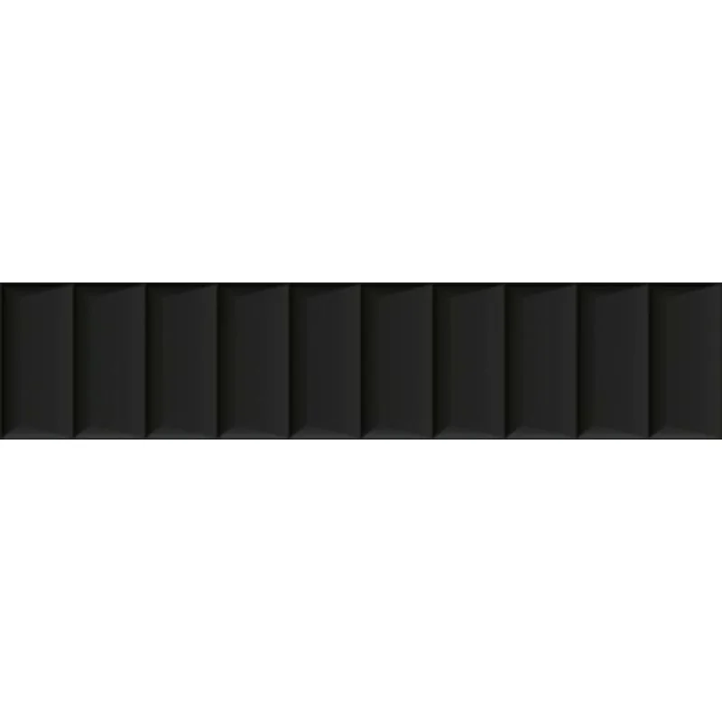 5904584187230 Sklep płytki PARADYŻ Duo Tonne Black Płytka Ścienna Cegiełka Struktura E Mat. 6,5x29,8 SS--065X298-1-DUTO.BKE