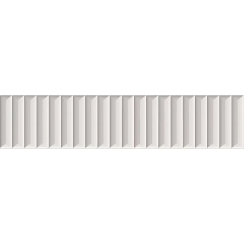 5904584187278 Sklep Płytki PARADYŻ Duo Tonne White Płytka Ścienna Cegiełka Struktura B Mat. 6,5x29,8 SS--065X298-1-DUTO.WHB