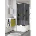 Sklep Ceramika Łazienkowa DEANTE Deep Brodzik Akrylowy Półokrągły 90x90 cm Głęboki Biały KTD_041B 5908212008089
