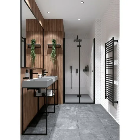 Sklep Ceramika Łazienkowa DEANTE Correo Brodzik Granitowy Kwadratowy 90x90 cm Szary Metalik KQR_S41B 5908212095799