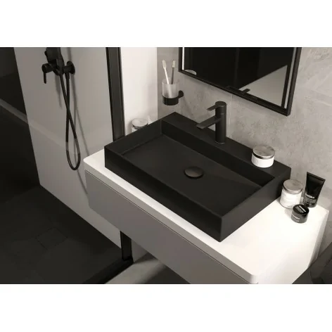 Sklep Ceramika Łazienkowa DEANTE Correo Brodzik Granitowy Prostokątny 100x90 cm Nero KQR_N45B 5908212093078