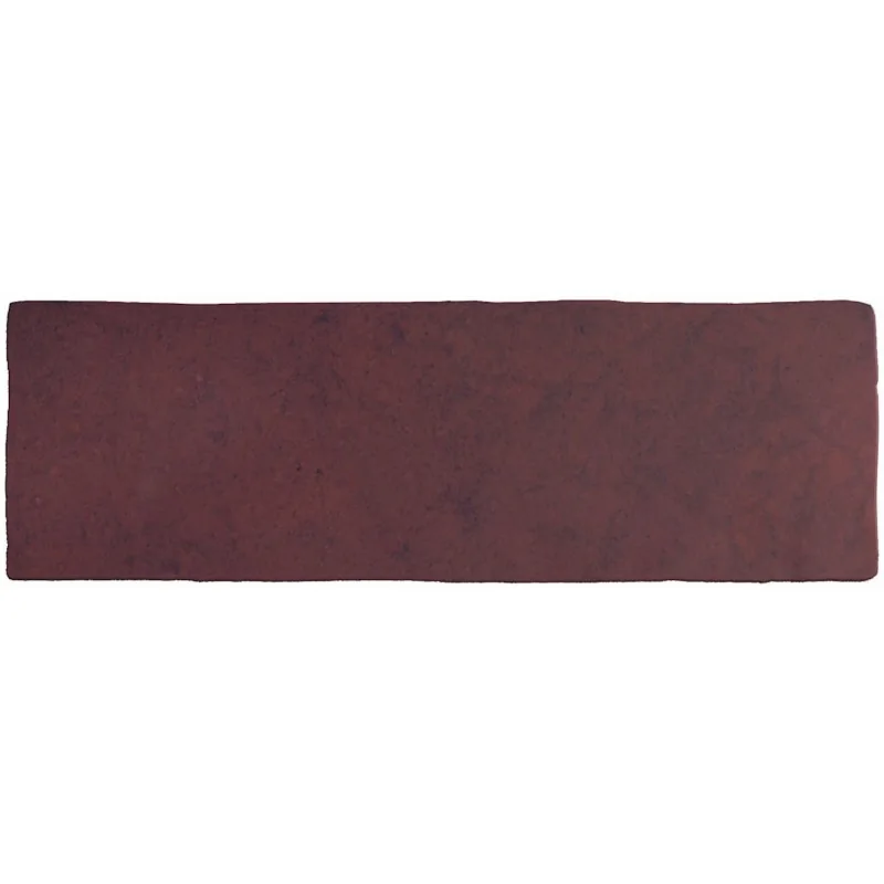 8435404943141 Sklep Płytki Hiszpańskie EQUIPE Magma Burgundy EQ 24967 Płytka Ścienna Cegiełka Mat. 6,5x20 Kafelki 10x20