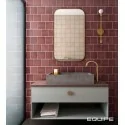 8435404943141 Sklep Płytki Hiszpańskie EQUIPE Magma Burgundy EQ 24967 Płytka Ścienna Cegiełka Mat. 6,5x20 Kafelki 10x20