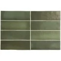8435404943172 Sklep Płytki Hiszpańskie Kafelki EQUIPE Magma Malachite EQ 24965 Płytka Ścienna Cegiełka Mat. 6,5x20 zielona 10x20