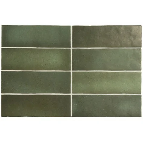 8435404943172 Sklep Płytki Hiszpańskie Kafelki EQUIPE Magma Malachite EQ 24965 Płytka Ścienna Cegiełka Mat. 6,5x20 zielona 10x20
