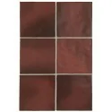 8435404934880 Sklep Płytki Hiszpańskie Kafelki EQUIPE Magma Burgundy EQ 24977 Płytka Ścienna Cegiełka Mat. 13,2x13,2 10x10 Bordo