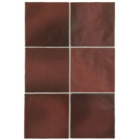 8435404934880 Sklep Płytki Hiszpańskie Kafelki EQUIPE Magma Burgundy EQ 24977 Płytka Ścienna Cegiełka Mat. 13,2x13,2 10x10 Bordo