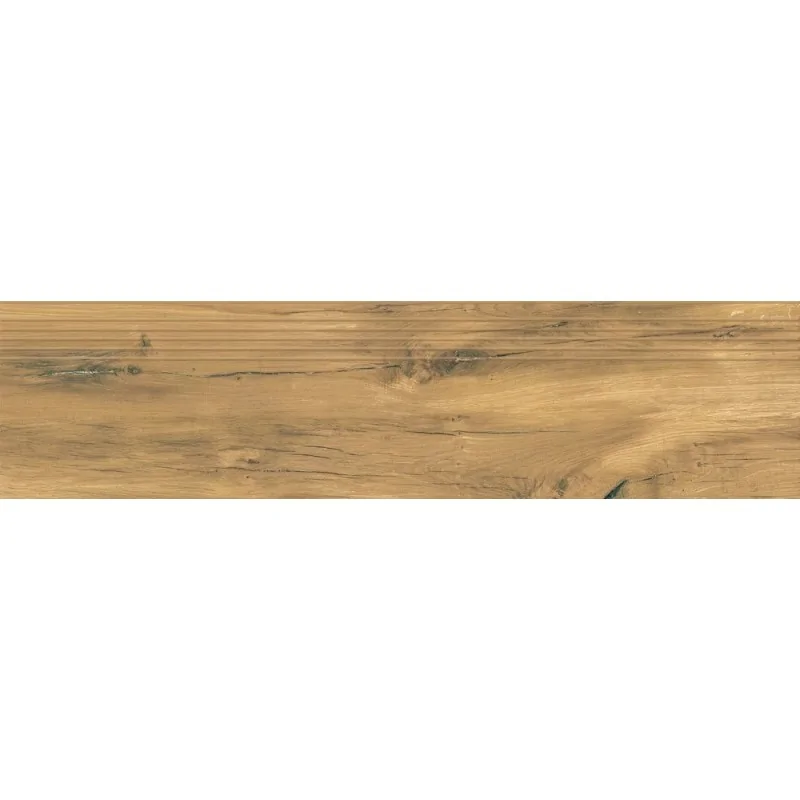 5904584184925 Sklep płytki drewnopodobne PARADYŻ Rustland Naturale Stopnica Nacinana Mat. 29,8x119,8 30x120