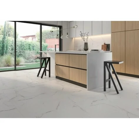 Sklep Płytki Marmurowe Kamieniopodobne ECOCERAMIC Alsacia Blanco Gres Rekt. Mat. 60x120 biały kamień marmur