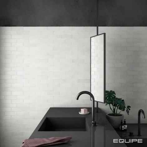 8435404934798 Sklep Płytki Hiszpańskie EQUIPE Magma White EQ 24968 Płytka Ścienna Cegiełka Mat. 13,2x13,2 10x10 20x20 Biała