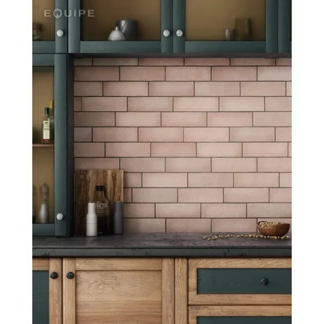 8435404934828 Sklep Płytki Hiszpańskie Kafelki EQUIPE Magma Coral Pink EQ 24971 Płytka Ścienna Cegiełka Mat. 13,2x13,2 10x10