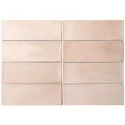 Sklep Płytki Hiszpańskie Kafelki EQUIPE Miyako Cristal Pink Gloss EQ 32325 Płytka Ścienna Cegiełka Błyszcząca 5x15 G1