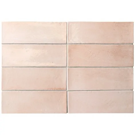Sklep Płytki Hiszpańskie Kafelki EQUIPE Miyako Cristal Pink Gloss EQ 32325 Płytka Ścienna Cegiełka Błyszcząca 5x15 G1