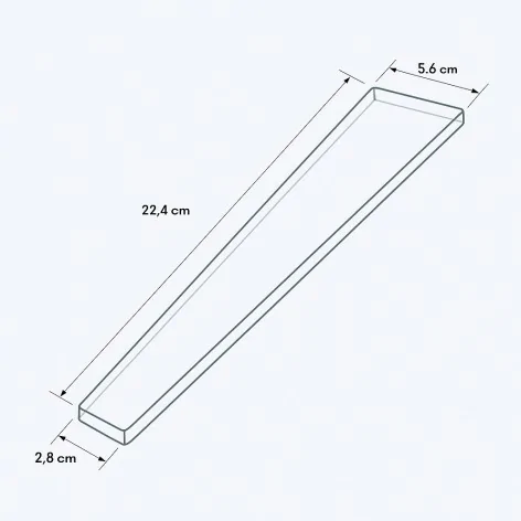 Sklep Płytki Hiszpańskie Kafelki EQUIPE Bamboo Gris EQ 32456 Płytka Ścienna Cegiełka Trapezowa Mat. 5,6x22,4
