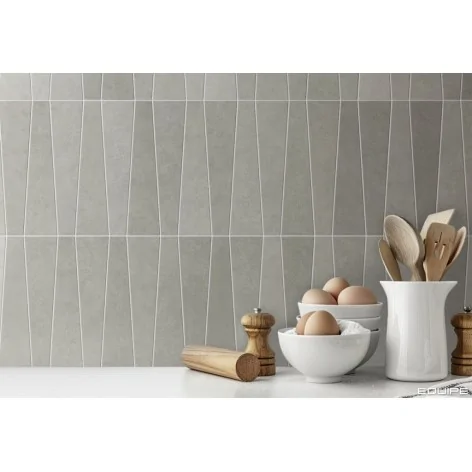 Sklep Płytki Hiszpańskie Kafelki EQUIPE Bamboo Gris EQ 32456 Płytka Ścienna Cegiełka Trapezowa Mat. 5,6x22,4