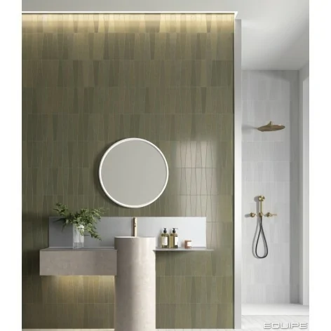 Sklep Płytki Hiszpańskie Kafelki EQUIPE Bamboo Musgo EQ 32451 Płytka Ścienna Cegiełka Trapezowa Mat. 5,6x22,4