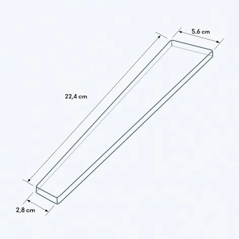 Sklep z Płytkami EQUIPE Bamboo Arena EQ 32455 Płytka Ścienna Cegiełka Trapezowa Mat. 5,6x22,4 Hiszpańskie kafelki