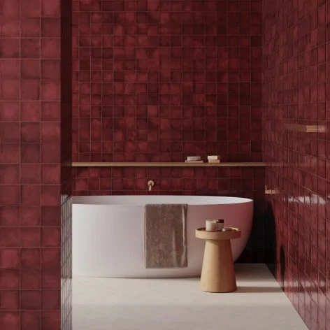 Sklep Płytki FLizy Hiszpańskie Kafelki GAYAFORES Deco Amaris Plus Burdeos Płytka Ścienna Błyszcząca 32x62,5 30x60 10x10
