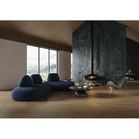 5904584193491 PARADYŻ (My Way) North Cathedral Black Gres Szkl. Rekt. Półpoler Soft 59,8x119,8 60x120 RZR-0,6X1,2-1-NOCA.BK