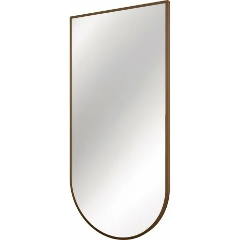 5907650871613 DEANTE Silia Lustro Wiszące w Ramie - Brąz Szczotkowany - ADI_C851 - Lustro łazienkowe półokrągłe miedź