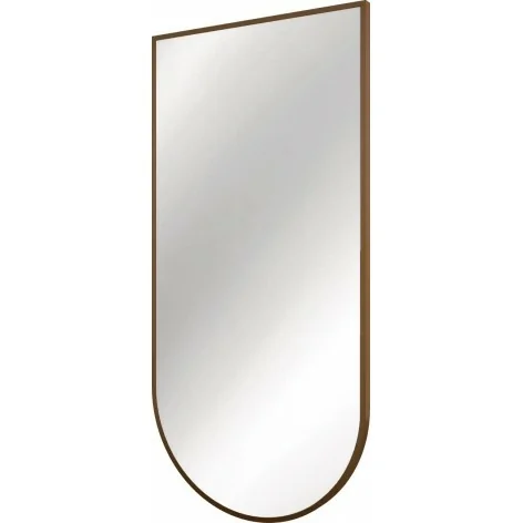 5907650871613 DEANTE Silia Lustro Wiszące w Ramie - Brąz Szczotkowany - ADI_C851 - Lustro łazienkowe półokrągłe miedź