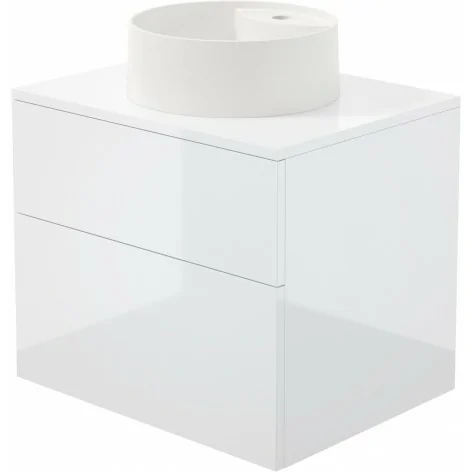 5908212009420 DEANTE Prizma Szafka Umywalkowa z Umywalką Granitową - 360 mm - Biały Połysk - SD6B6SAU4B - Meble Łazienkowe