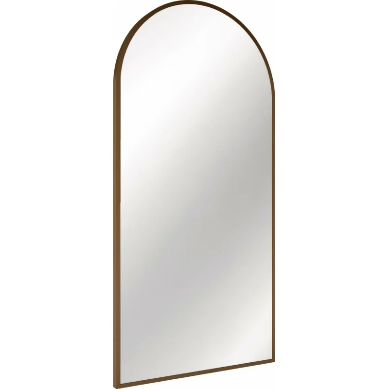 5907650871613 DEANTE Silia Lustro Wiszące w Ramie - Brąz Szczotkowany - ADI_C851 - Lustro łazienkowe półokrągłe miedź