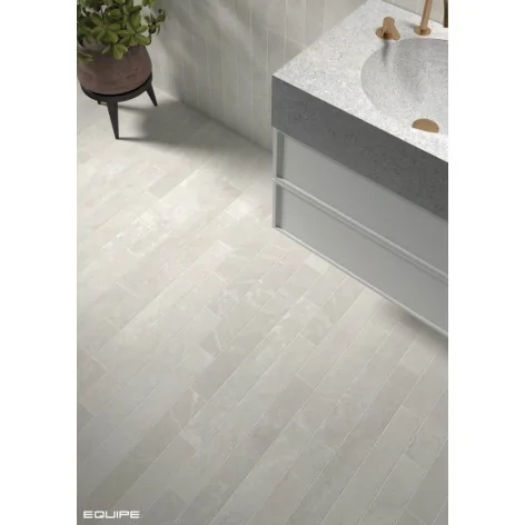 8435081432877 Sklep Płytki EQUIPE Marmoris White EQ 32054 Płytka Gresowa Cegiełka Mat. 7,5x60 Biała cegiełka podłogowa