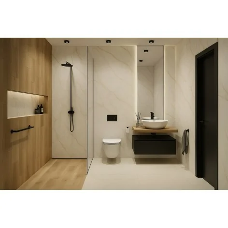 5904754166065 Sklep Płytki Aron White Gres Rekt. Poler 60x120 G1 IPC ARON WHITE POLISHED 60X120 kamieniopodobne