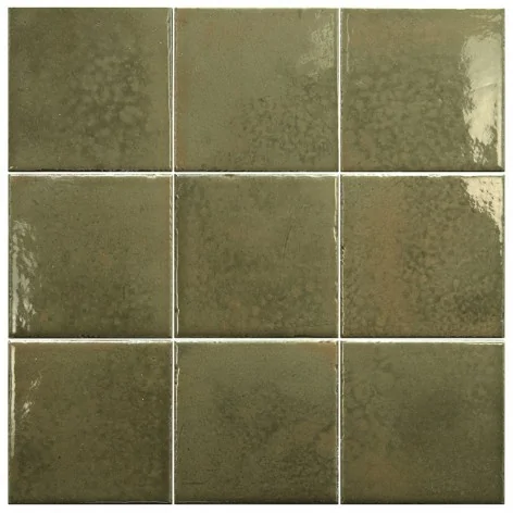 8435081436783 Zielone Hiszpańskie Kafelki EQUIPE Bohemian Bronze Green EQ 32335 Płytka Cegiełka Połysk 10x10