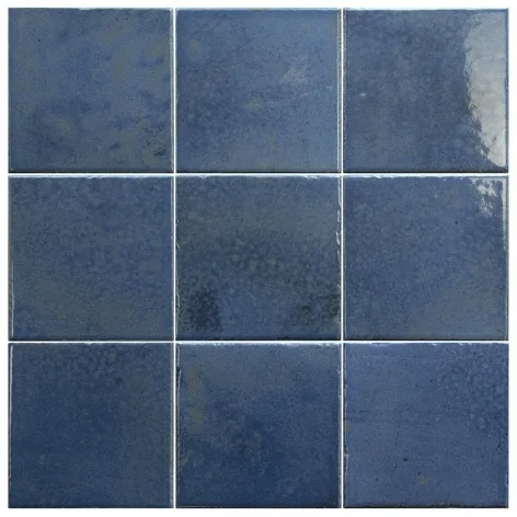 8435081436776 Niebieskie Hiszpańskie Kafelki EQUIPE Bohemian Dark Blue EQ 32334 Płytka Cegiełka Połysk 10x10 Płytki Łazienkowe