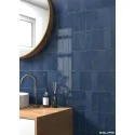 8435081436776 Niebieskie Hiszpańskie Kafelki EQUIPE Bohemian Dark Blue EQ 32334 Płytka Cegiełka Połysk 10x10 Płytki Łazienkowe